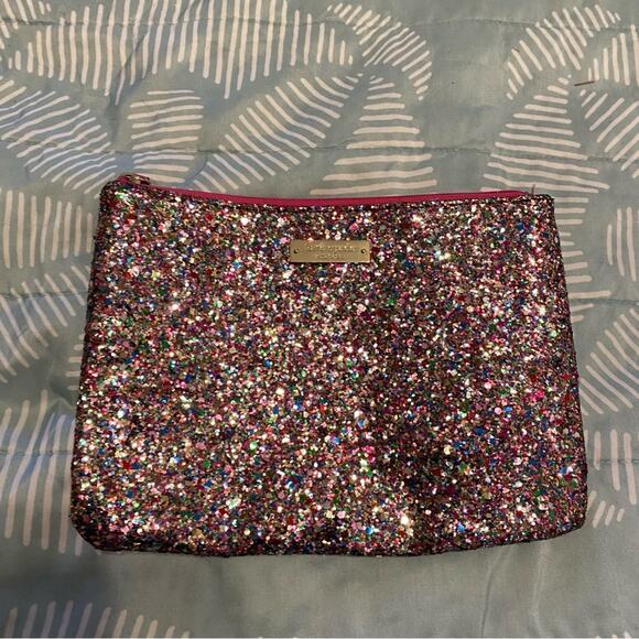 Kate Spade Multicolor Sparkly Glitter Pouch Bag - Picture 1 of 3